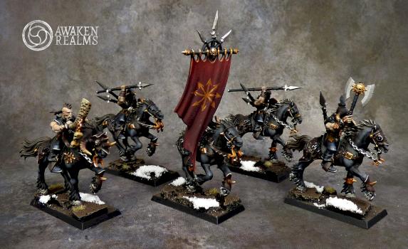 Warriors of Chaos Marauder Horsemen by Awaken Realms