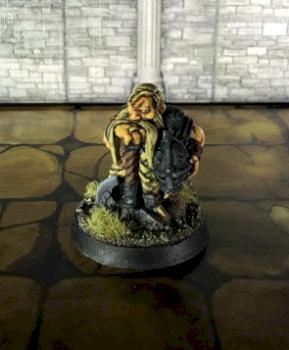 Dwarf Lord With Great Weapon by Straw Boss