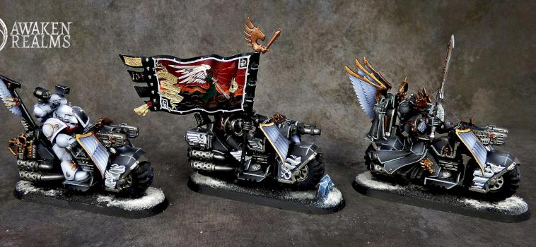 Dark Angels Ravenwing Command Squad by Awaken Realms