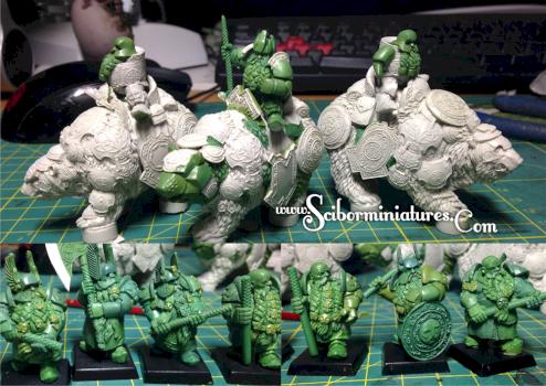 Dwarves work in progress by Scibor