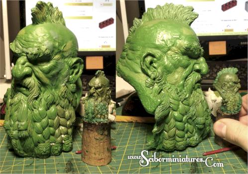 Dwarven busts - mini and max size by Scibor