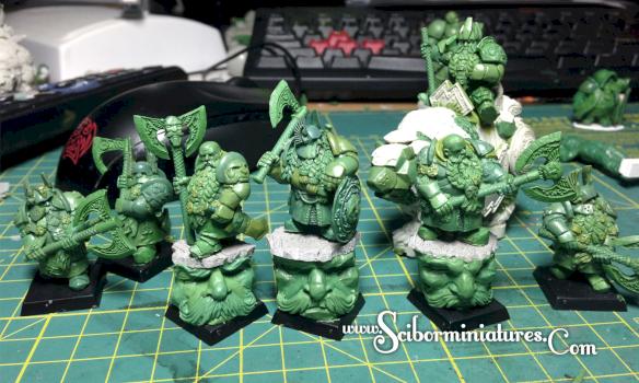 Dwarves - greens by Scibor