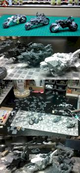 Deff Orks Warbiker Terzetto by studiolevel