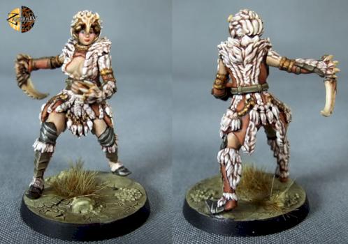 Kingdom Death Survivor in Lion Armor with Dagger by ZandrisIv