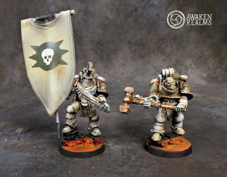 Horus Heresy Death Guard heroes by Awaken Realms