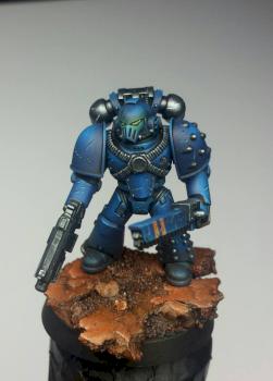 Heresy Space Marine by PsyCrow