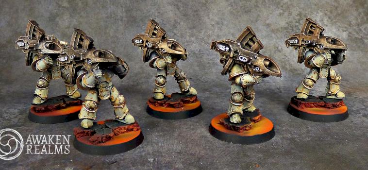 Horus Heresy Death Guard Missle Launcher Squad by Awaken Realms