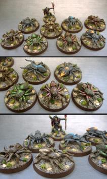 Mirkwood Spiders and Druzhag conversion by Vaeroun
