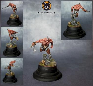 Hasslefree Miniatures - Zuun Ákos (Barbarian) by KujoPainting