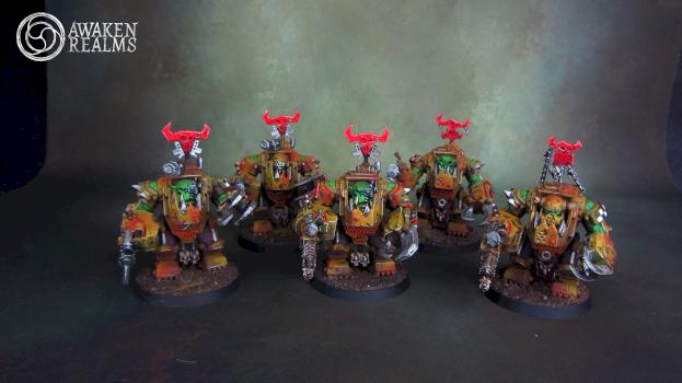 Ork Nobz in Mega-Armours by Awaken Realms