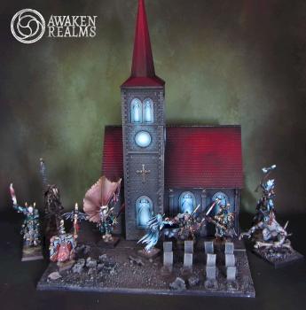Vampire Counts church diorama by Awaken Realms