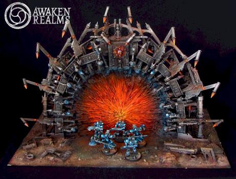 Adeptus Mechanicus Teleporter diorama by Awaken Realms