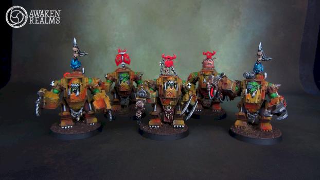 Ork Nobz in Mega-Armours by Awaken Realms