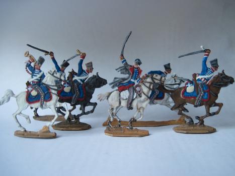 Bluecher and Brandebburg Hussars 1815 by Sanper