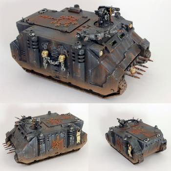Black Legion Chaos Space Marines Rhino by jdteixeira