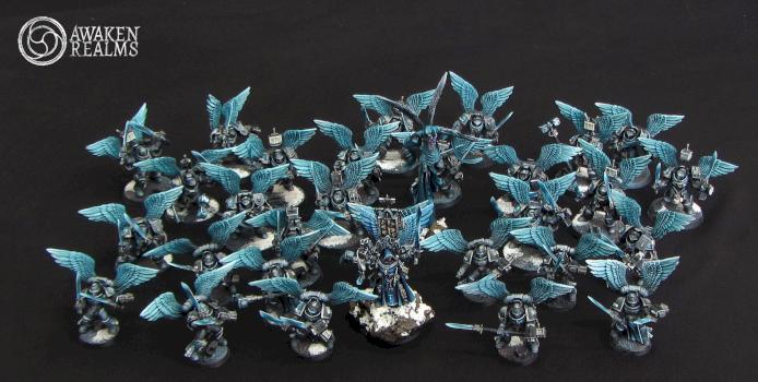 Winged Grey Knights Army by Awaken Realms