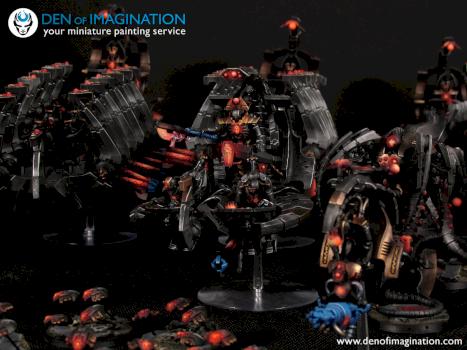 Red Glow Necrons by DEN of IMAGINATION
