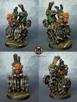 BloodBowl Dwarf Deathroller by KujoPainting