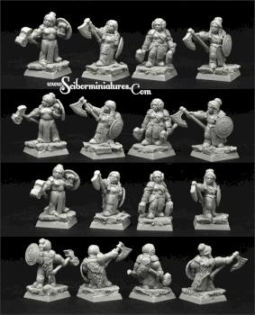 Female Dwarven Characters by Scibor