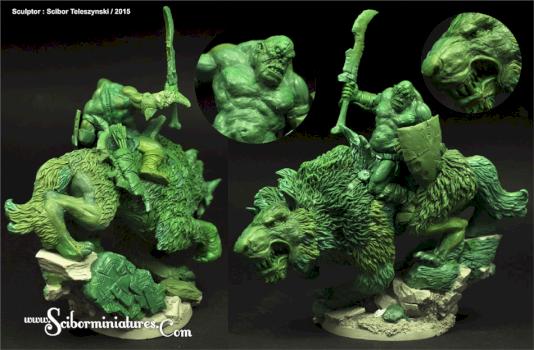 Orc 54mm by Scibor
