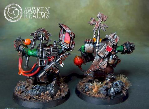 Ork Meks conversions by Awaken Realms