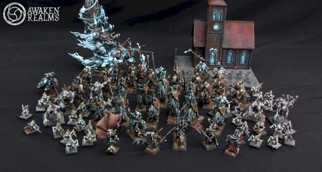 Vampire Counts Army with a church diorama by Awaken Realms