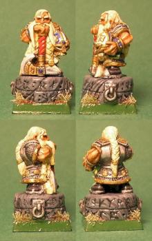Dwarf Lord on runestone by SouthernRunesmith