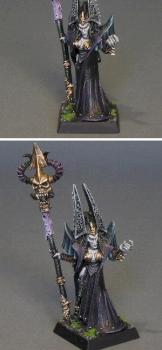 Dark Elf Sorceress by GriffinPainting