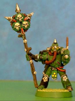 Plague marine icon bearer by kharn acier