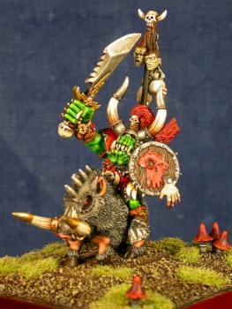 Orc Boss on boar by Big Red