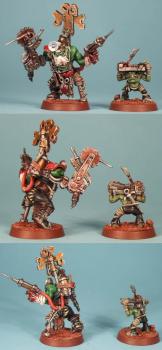Ork Painboy and Grot Orderly by Mudski