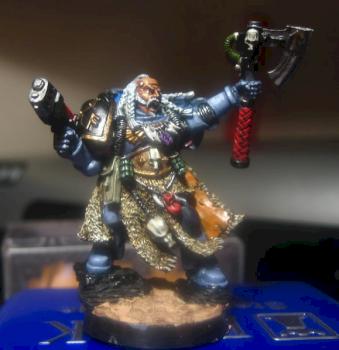 Space Wolf Rune Priest by andymix