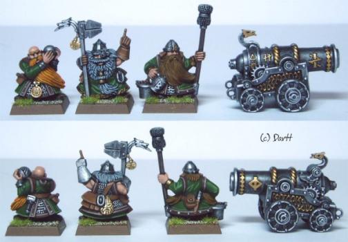 Dwarf cannon and crew by Dartt