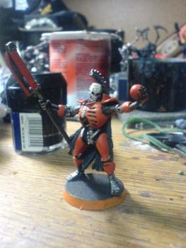 Orange Necron Lord by kroonect