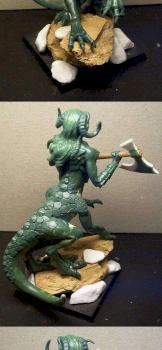 Female Dragonogre Shaggoth of Slaanesh by Klaufi