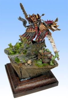 Khorne Lord on Daemonic Steed Vs. Orc by shell