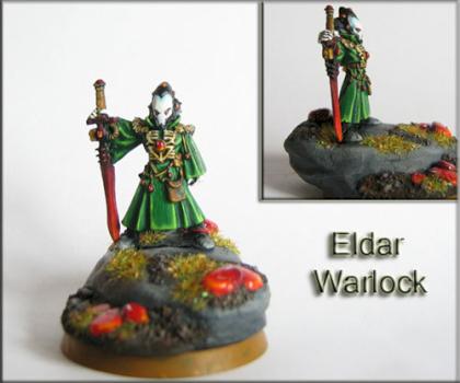 eldar warlock with hagun zar by frostysly