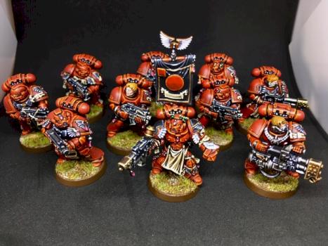 BLOOD ANGELS TACTICAL SQUAD Warhammer 40k pro painted by juanlurockerman