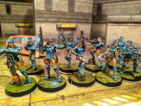 PanOceania Fusiliers, Bipandra and Angus by shagai