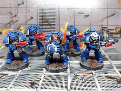 SpaceCrusade Ultramarines by Stevespaintbrush