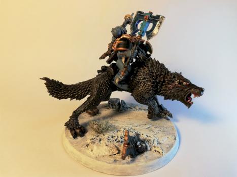 Thunderwolf Cavalry Pack leader by Draquo