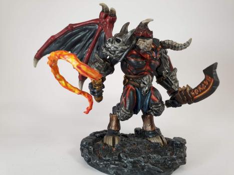 Xekras Bol'ganeth (Fire Demon Balor by Reaper) by dj_miniatures
