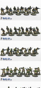 Steel Legion Infantry Squad 7 by MadFlyArtStudio
