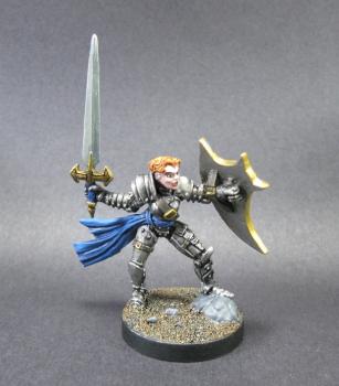 Chainmail female paladin by mikecarrero