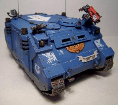Ultramarines, Rhino of squad "Fortis" by Hawk02