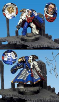Space Marines Sons of Guilliman Commander Mikaelus by Rodger