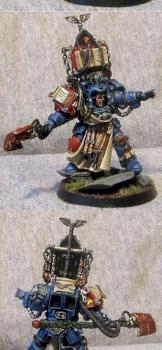 Space Marine Librarian in Terminator Armor by HotLavaPainting