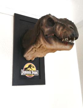 1/5 Scale T-Rex bust 2 by miniatureheaven
