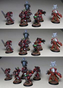 Red Space Wolves Squad 1 by andee