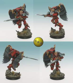 Blood Angel Sanguinary Guard by nels0nmac